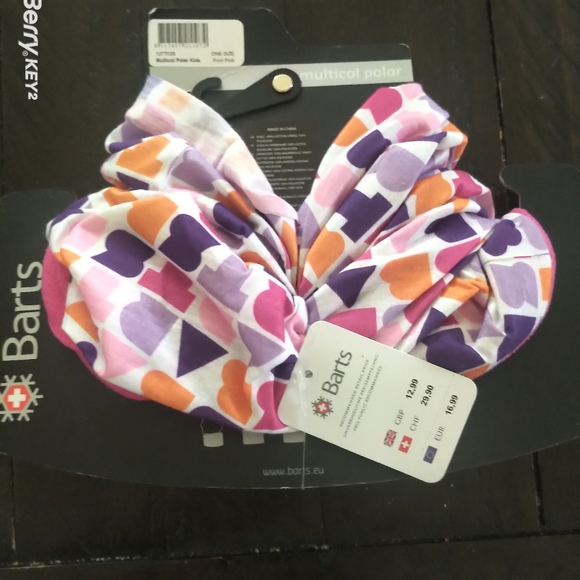 NWT ~ Barts Kids Muti-colour Polar Neck Warmer - 2 pack - One Size - Picture 8 of 10
